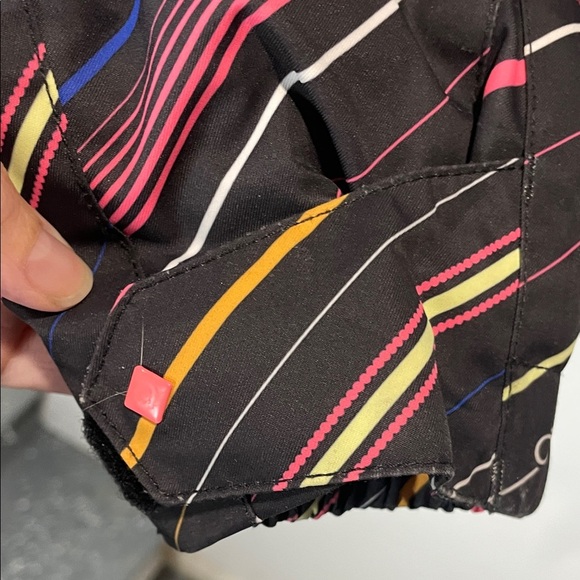 O'Neill Women's Black Jacket with Multicolor Stripes - Picture 6 of 14